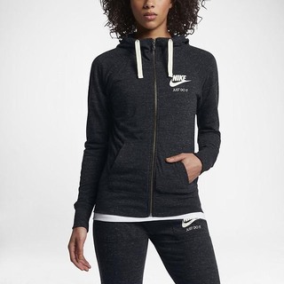 Hanorace Nike Sportswear Gym Vintage Full-Zip Dama Negrii | VRYA-53842